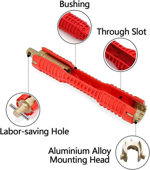 Faucet and Sink Installer?8-in-1?Multi-purpose Wrench Plumbing Tool for Toilet Bowl/Sink/Bathroom/Kitchen Plumbing Repair Installation Hand Tools(...