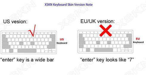 XSKN Hebrew Language Blue Color Silicone Keyboard Skin Cover Compatible with 2015 and Earlier Released MacBook Air 13 inch MacBook Pro 13 15 17 in...