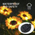 Solar Lantern Light Replacement Top ,LED Solar Panel Lantern Lid Lights Replacement Part for Outdoor Flower DIY Solar Flower Lights Garden Patio D...