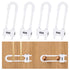 4 Pack U-Shaped Sliding Cabinet Locks Multifunctional Child Safety Lock Adjustable Baby Proof Clips for Home Cabinets Refrigerator Doors Cabinet K...