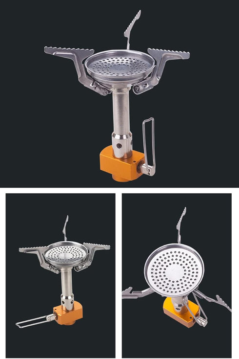 Mini Propane Camping Gas Stoves Wind Resistent Jet Burner Backpacking Stove Ultralight Foldable Outdoor Cooking Gear Idear for Trekking Hiking Mou...