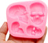 Creative Skeleton Head Skull Silicone Cake Decoration Mold 2 Pcs, Skeleton Head Fondant Mold for Cake Decoration Candy Sugar Cupcake Topper Cake P...