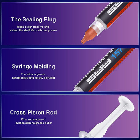 SYY Thermal Paste with Tool kit, 4 Grams CPU Paste Thermal Compound Paste Heatsink for IC/Processor/CPU/GPU/All Coolers...