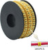 10 Rolls of 0-9 Number Tube,Yellow Flexible PVC Concave Cable Wire Markers Label Tag (6mm2)...