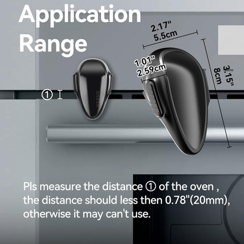 Mom's Choice Gold Awards Winner - EUDEMON 1 Pack Childproof Oven Door Lock, Oven Front Lock Easy to Install & Heat-Resistant Material no Tools Nee...