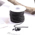 Tiparts 30FT Black Stainless Steel Ball Bead Chains with 20 Pcs Matching Connectors(1 Roll 2.4mm Ball Chains + 20 Connectors)...
