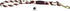 Ravenox Traffic Handle Short Dog Leash | Strong, Comfortable Cotton Rope Dog Pet Leash |(Burgundy, Silver & White)(16" Long)| Handmade in The USA,...