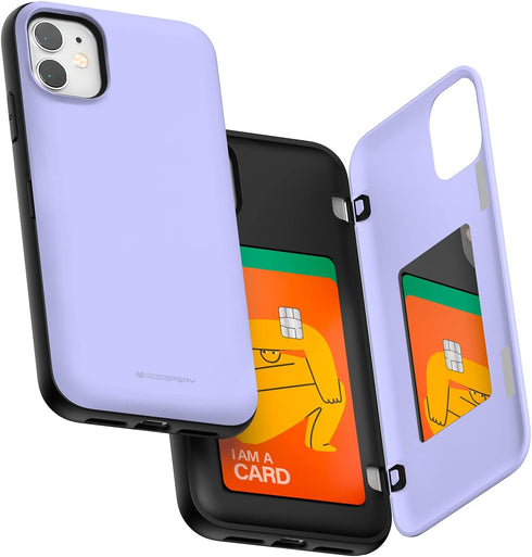 GOOSPERY Magnetic Door Bumper Compatible with iPhone 11 Case, Card Holder Wallet Easy Magnet Auto Closing Protective Dual Layer Sturdy Phone Back ...