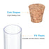 PATIKIL 9ml Plastic Test Tubes with Cork Stoppers, 40Pcs 100x15mm Tubes for Scientific Party Decoration Candy Bead Storage Bath Salt Lab Use, Clea...