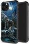 DJSOK Case Compatible with iPhone 11 Case, Wolf Moon Night Case for iPhone 11 Cases for Man Boys Girls Shockproof Rugged Cover Case...
