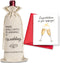 YAANUNULU Wedding Wine Bag Gifts for Mr Mrs, Engagement Gifts, Wedding Couples, Bride and Groom Gift, Wedding Gift, Newlywed Gifts, Pairs Well Wit...