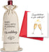 YAANUNULU Wedding Wine Bag Gifts for Mr Mrs, Engagement Gifts, Wedding Couples, Bride and Groom Gift, Wedding Gift, Newlywed Gifts, Pairs Well Wit...