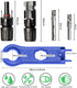 10 Pair Solar Connectors with 2 Spanners ,1000V 30A Male/Female IP67 Waterproof Solar Panel Plug...