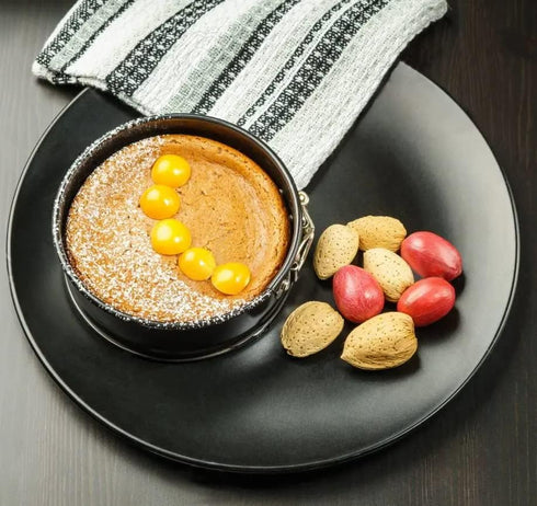 Tellshun Springform Pan Set, 4 Inch Mini Baking Mold 4 Pieces Round Leakproof Nonstick Removable Bottom Bakeware for Mini Cheesecakes, Pizzas, and...