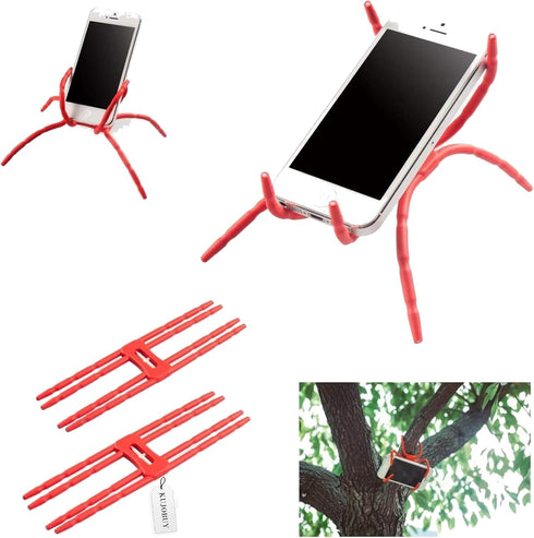 Universal Multi-Function Portable Spider Flexible Grip Holder for iPhone Samsung Google Pixel Holder for Cell Phone Smartphones Tablets in Car Bic...