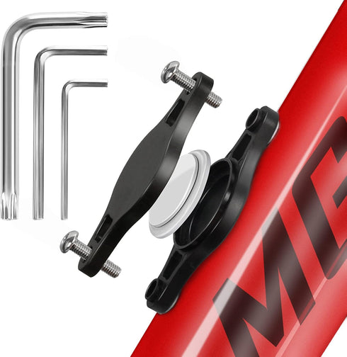 Airtag Bike Mount Hidden Waterproof,Airtag Case with Safety Screws,AirTag Bicycle Mount to Be Hidden Under Bottle Cages,Perfect Camouflage,with Co...