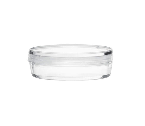 EISCO 25PK Disposable Petri Dish with Lid - Sterile - 35x15mm - Polystyrene - Triple Vented - Transparent...