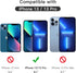 JETech Full Coverage Screen Protector for iPhone 13/13 Pro 6.1-Inch, 9H Tempered Glass Film Case-Friendly, HD Clear, 3-Pack...