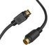 Cmple - S Video Cable 25 ft SVHS 4-PIN Video Cable Mini Din S-Video Cord for Home Theater, Camcorder, DSS Receiver, DVD Player- Black...
