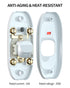 2 Pack Appliance Switch On/Off Button Table Lamp Desk Light in-line Cord Switch 250V 10A, White...