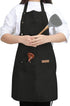Kitchen Cooking Apron for Women Men with Big Pockets Canvas Waterproof Aprons for Server Pottery Painting Chef Apron...