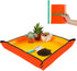 Repotting Mat for Indoor Plant Transplanting & Potting Soil Mess Control, 26.8" X 26.8" Portable Potting Tray Succulent Plant Mat Indoor Gardening...