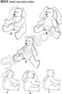 Simplicity US8044OS Children's Stuffed Animal Toy Sewing Pattern, One Size...