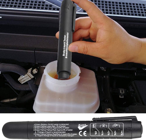 Brake Fluid Tester Pen,Brake Fluid,Car Testing Tool,Brake Fluid Liquid Oil Tester Pen 5 LED Indicator Car Testing Tool for DOT3/4/5...