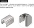 uxcell Fold Over Crimp Caps, 100Pcs 15 x 9mm Ribbon End Clasp Tips Clamp Cord Ends for Jewelry DIY Craft Making, White Nickel...