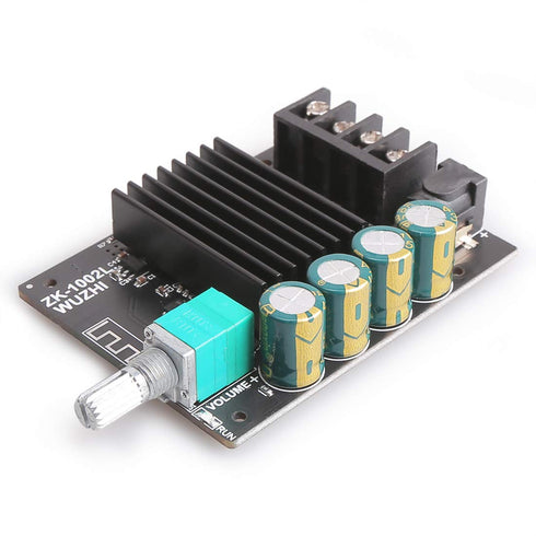 Bluetooth Amplifier Board, 100W+100W Peak Output Power, 2.0 Channel DC:8-24V, Password Free Connect, BT 5.0 AMP Board for DIY Wireless Speakers Bo...
