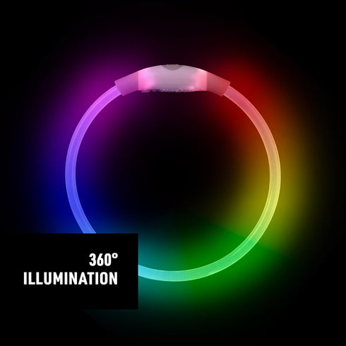 Nite Ize NiteHowl Mini Rechargeable LED Safety Necklace, Disc-O Select - Rechargeable Light Up Dog Necklace with LED Lights - Dog Accessories with...