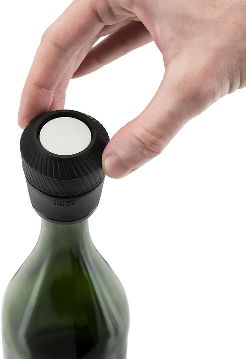 HOST Champagne Sealer Sparkling Wine Saver, Prosecco Stopper to Recork Champagne, Champagne Bottle Corker with Seal Indicator Set of 1...