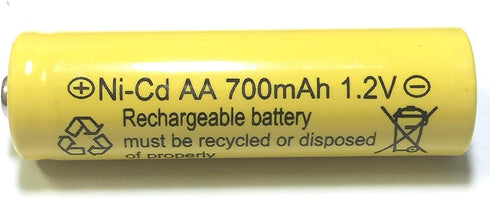 700mah AA NiCd 1.2v Rechargeable Batteries Garden Solar Ni-Cd Light LED S (Pack of 6)...