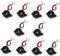 DC 3-24V Active Piezo Buzzer 85 db with Industrial Audio Inside 2-Wire Leads Electric Alarmer 10PCS...