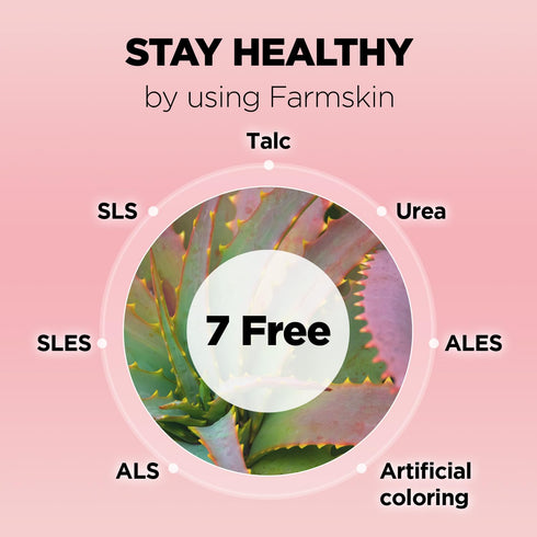 FARMSKIN Pink Vera Soothing Cream (100ml, 3.38oz) - Korean Skincare Moisturizer for Face & Body/Aloe Vera for Sunburn Relief/Non-Greasy/Korean Ski...