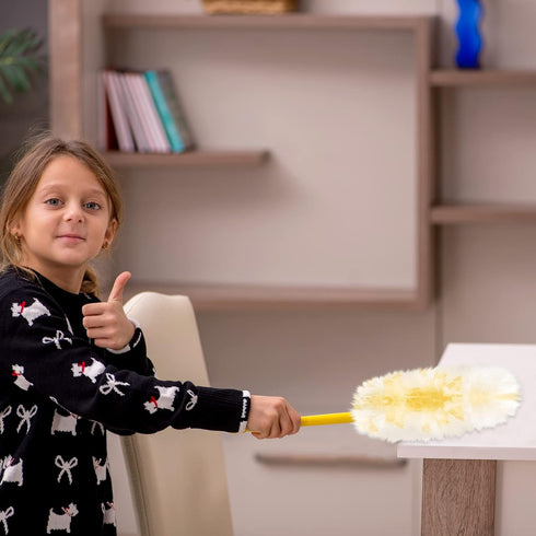 Vesici Duster Refills Compatible with Swiffer Dusters Bulk Disposable Replacement Thickened Duster Refills with 1 Handle Heavy Duty for Cleaning, ...