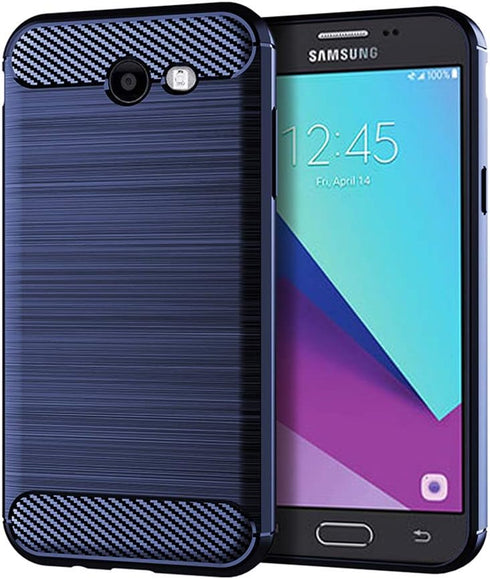 Asuwish Phone Case for Samsung Galaxy J7 Prime 2017 J 7 Skypro Sky Pro J7V V S727VL with Tempered Glass Screen Protector Cover and Cell Soft Silic...