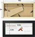 Golden State Art, Wood Frame for 4x9 Business License Certificate with Real Glass & Table-top Display, Black...