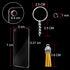 Duufin 120 Pcs Acrylic Blanks Keychain Tassel Set Including 30 Pcs Rectangle Clear Acrylic Keychain Blank (3 x 7cm) 30 Pcs Key Rings with Chain 30...
