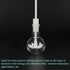 MECCANIXITY PTFE Electric Stirring Rod 300mm Length Overhead Stirrer Mixer Shaft with Foldable Paddle for Lab 2Pcs...