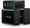 3-Pack Fast Charging 3.0 Wall Charger, 4-Ports USB Charger Block, iSeekerKit Multi USB Power Adapter, Dual Charging Box Plug Brick Cube Compatible...