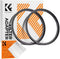 K&F Concept 67-82mm(2 Pcs) Step-Up Ring Adapter, 67mm to 82mm Step Up Filter Ring for 67mm Lens Install 82mm ND CPL UV Lens Filter...