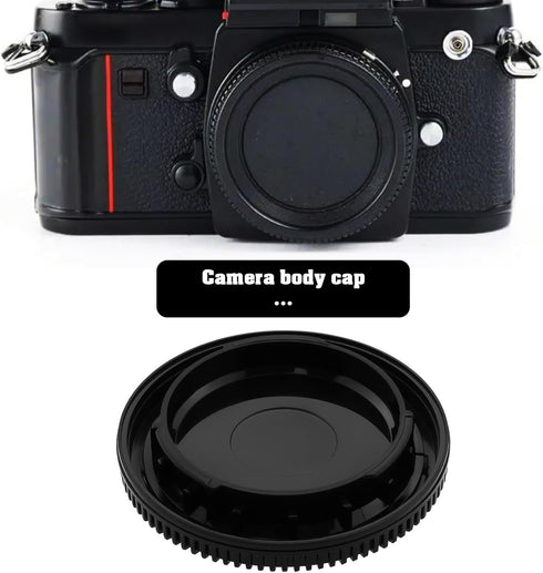 2pcs Camera Body Cap Replacement Part Compatible with Nikon F Lens Mount Camera F3 FM2 F4 D6200 D5600 Df D3 D600 D810 F5 D100 D750 D70 D700...