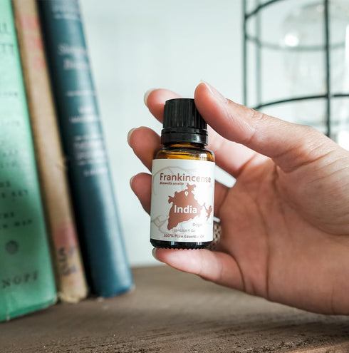 Frankincense Essential Oil - Direct from Madhya Pradesh, India - Pure Essential Oil for Diffusers and Aromatherapy | 100% Pure Therapeutic Grade (...