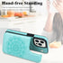 MMHUO for iPhone 15 Pro Case with Card Holder, Flower Magnetic Back Flip Case for iPhone 15 Pro Wallet Case for Women, Protective Case Phone Case ...