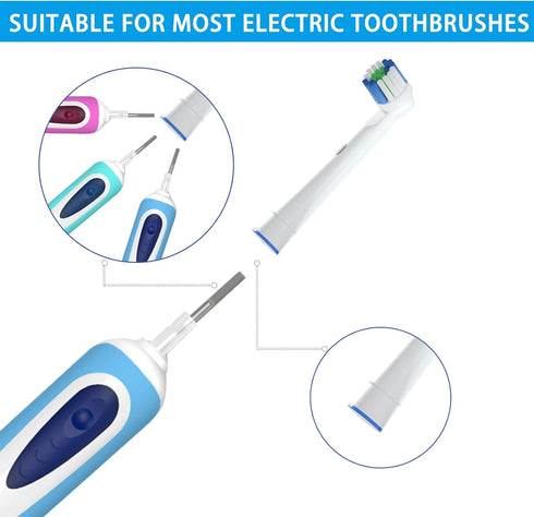 Electric Toothbrush Replacement Heads Compatible with Oral-B Soft Bristles Replacements Brush Heads 16 Pack...
