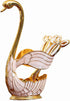 Decorative Gold Swan Base Holder with 6pcs Coffee Spoon Set - Creative Dessert Spoons,Gold...