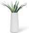 VanEnjoy 8.5" Desktop Minimalist White Ceramic Vases Home Office Decoration Frosting Finish Vase...
