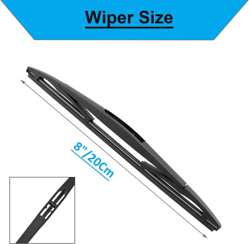Rear Wiper Blade-12" Rear Windshield Wiper Blades for Cadillac Escalade 2007-2014, Buick Enclave 2008-2017, GMC Yukon 2007-2013, Ford Escape 2008-...