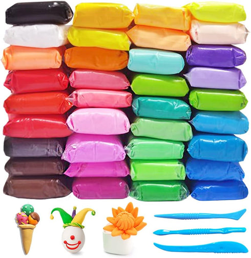 36 Colors Air Dry Clay,Magic Modeling Clay with Tools,Ultra Light DIY Modeling Clay for Kids,Children,DIY Crafts,Creative Art Crafts...